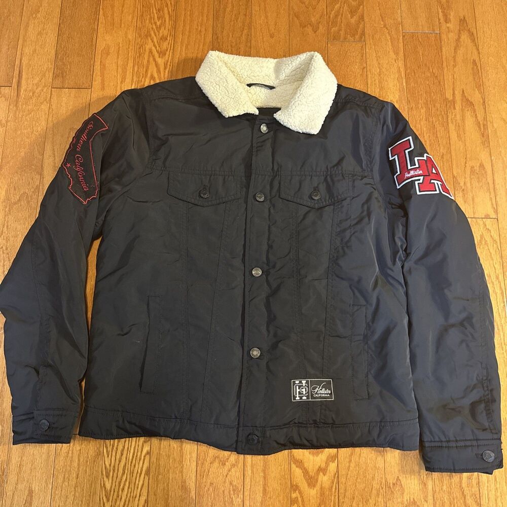 Hollister California Jacket Black Size Large